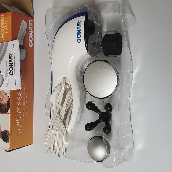 Conair Multi massager heated dual-speed massager with 4 attachments - Picture 6 of 12